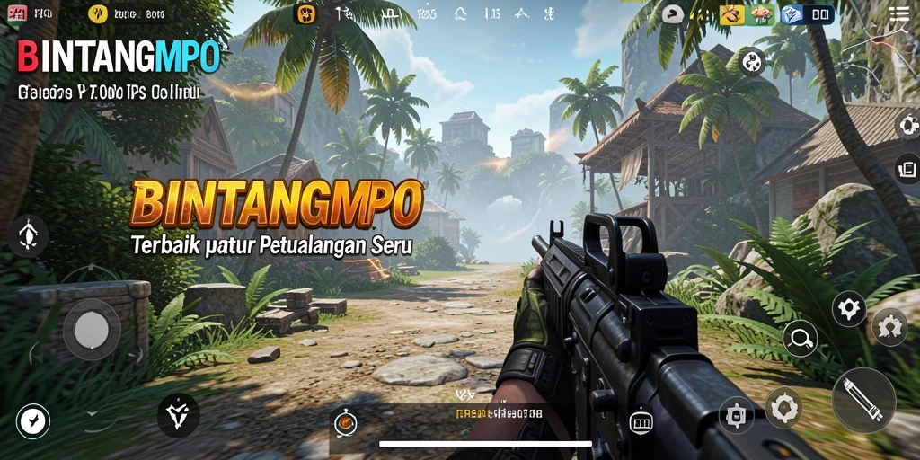 Screenshot utama BINTANGMPO menampilkan aksi pertarungan seru.