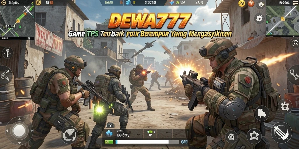 Tampilan gameplay DEWA777 dengan aksi tembak-menembak yang seru.
