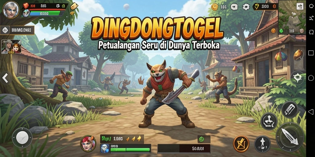 Tampilan gameplay DINGDONGTOGEL yang memukau di dunia terbuka.