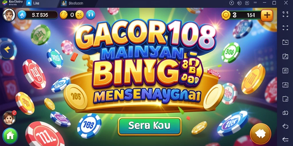 Tampilan gameplay seru dan interaktif GACOR108 Bingo.
