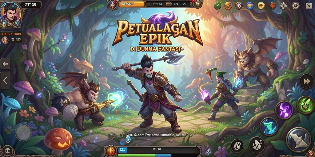 Tampilan gameplay GT108 yang penuh aksi dan eksplorasi mendebarkan.