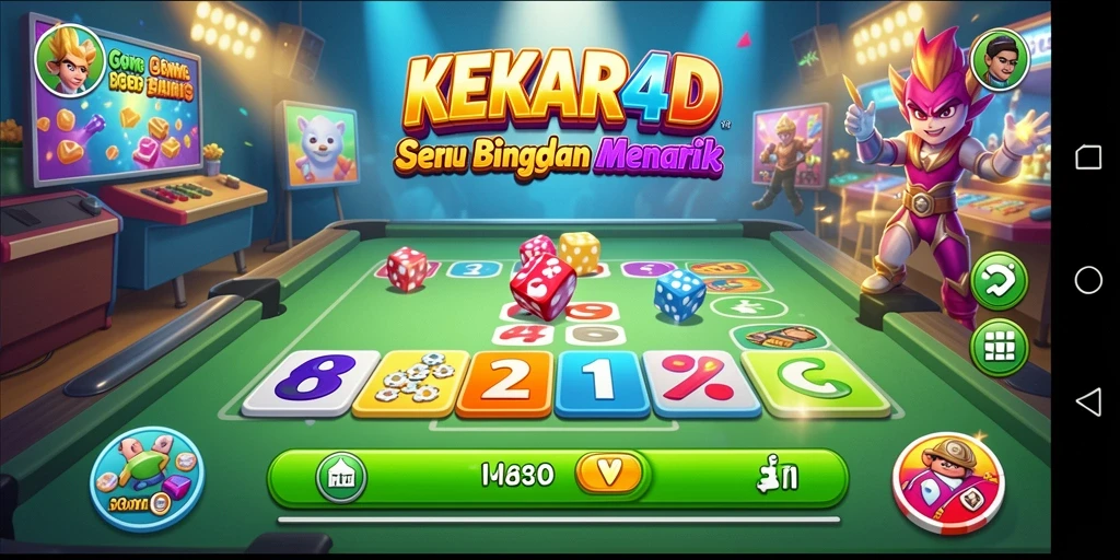 Tampilan gameplay seru di KEKAR4D dengan suasana Bingo yang menyenangkan.