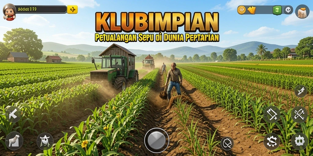 Tampilan gameplay seru di dunia pertanian KLUBIMPIAN.