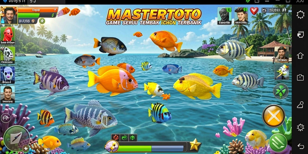 Tampilan gameplay seru Tembak Ikan di MASTERTOTO.