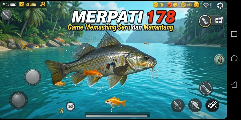 Screenshot gameplay <strong>MERPATI178</strong> menunjukkan momen memancing yang mendebarkan.