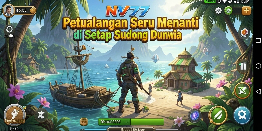 Tampilan gameplay NV77 yang memukau dalam petualangan seru.