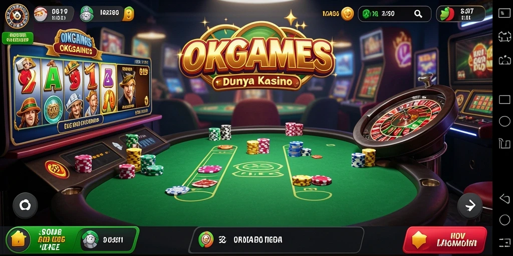 Tampilan seru gameplay Kasino di OKGAMES yang memikat.