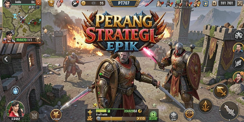 Tampilan dinamis dari gameplay PT707 yang memikat