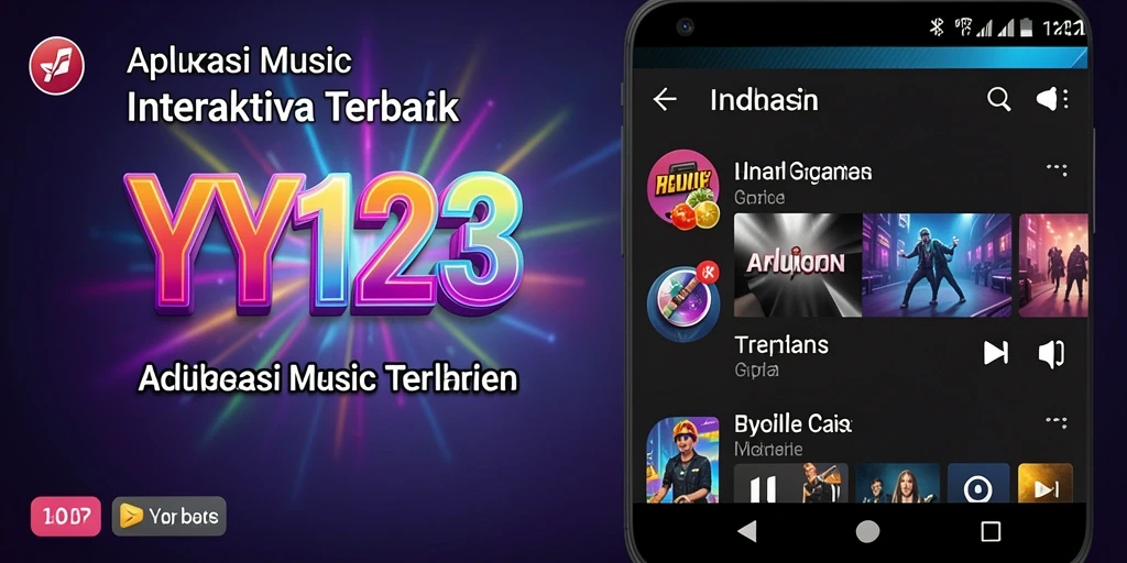 Tampilan screenshot gameplay <strong>YY123</strong> dengan alat musik virtual yang menarik.